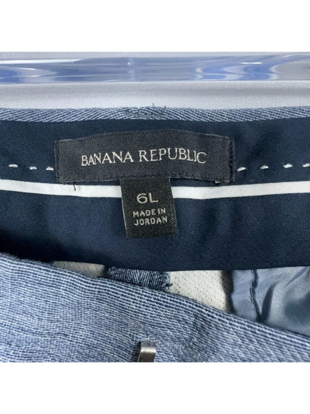 Banana Republic Sloan Ankle Pants Size 6 Large Blue Light Wash Stretch - Picture 6 of 13